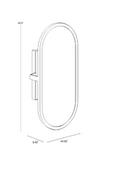 Modern European furniture - Oval Alabaster Wall Lamp - www.oroa.com