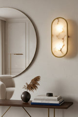Modern European furniture - Oval Alabaster Wall Lamp - www.oroa.com