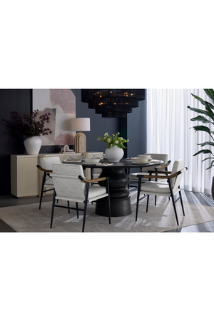 Arched Beige Travertine Table Lamp | Splendido Ancona | Oroa.com