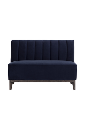 Blue Tufted-Back Banquette by Splendido Kosova Sofa