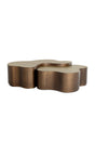Modern European furniture - Antique Brass Nesting Coffee Tables - www.oroa.com