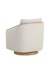 Modern European furniture - Birch Wood Frame Swivel Chair - www.oroa.com
