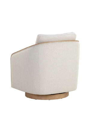 Modern European furniture - Birch Wood Frame Swivel Chair - www.oroa.com