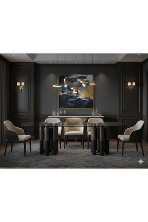 Glass Oval Dining Table | Splendido Yanna | Oroa.com
