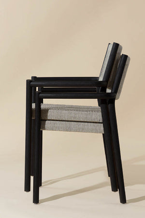   Modern European furniture - Stackable Outdoor Dining Armchairs (2) - www.oroa.com | Oroa.com