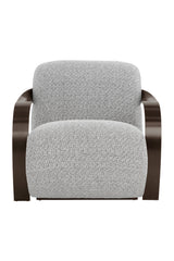 Modern European furniture - Twisted Brass Arm Lounge Chair - www.oroa.com