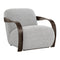 Modern European furniture - Twisted Brass Arm Lounge Chair - www.oroa.com