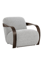 Modern European furniture - Twisted Brass Arm Lounge Chair - www.oroa.com