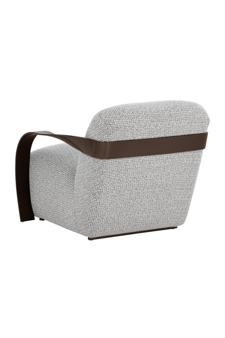 Modern European furniture - Twisted Brass Arm Lounge Chair - www.oroa.com