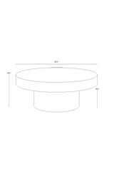 Modern European furniture - Round Gray Concrete Indoor/Outdoor Coffee Table - www.oroa.com
