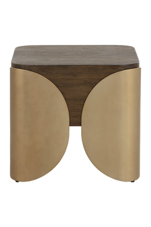 Timber Effect Indoor/Outdoor Side Table | Splendido Amarula | Oroa.com