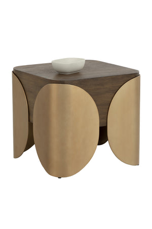 Timber Effect Indoor/Outdoor Side Table | Splendido Amarula | Oroa.com