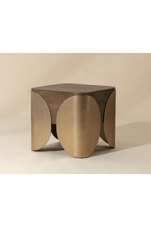 Timber Effect Indoor/Outdoor Side Table | Splendido Amarula | Oroa.com