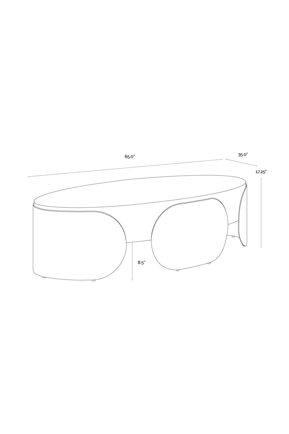 Timber Effect Indoor/Outdoor Coffee Table | Splendido Amarula | Oroa.com