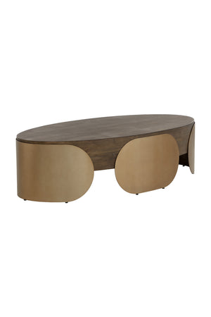Timber Effect Indoor/Outdoor Coffee Table | Splendido Amarula | Oroa.com