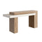 Modern European furniture - Rectangular Timber-Effect Indoor/Outdoor Console Table - www.oroa.com