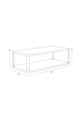 Modern European furniture - Solid Oak Coffee Table - www.oroa.com