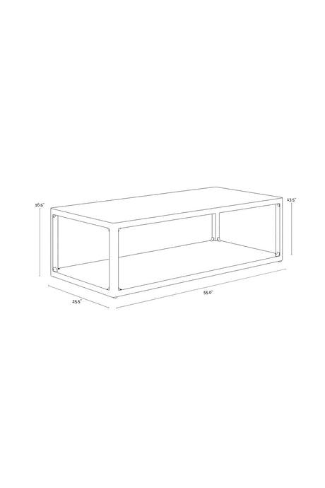 Modern European furniture - Solid Oak Coffee Table - www.oroa.com