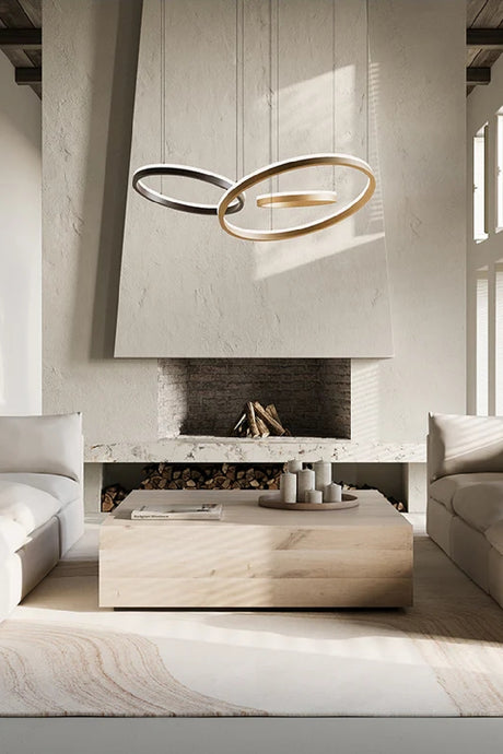 Gold 3 Ring Chandelier | Splendido Saphira | Oroa.com