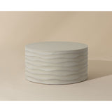 Modern European furniture - Hand-Sculpted Concrete Coffee Table - www.oroa.com