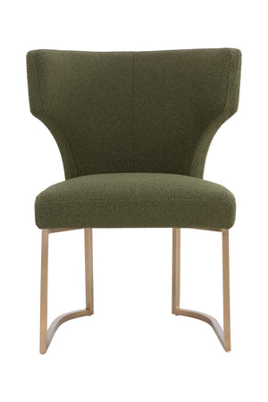 Modern European furniture - Green Wingback Dining Chair - www.oroa.com