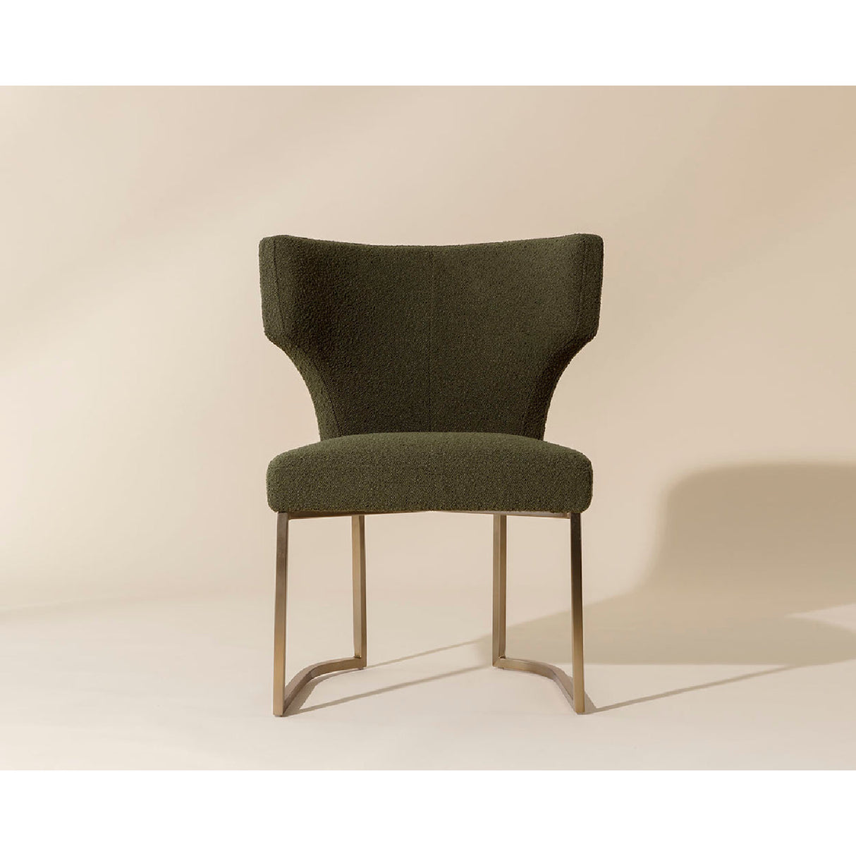 Modern European furniture - Green Wingback Dining Chair - www.oroa.com