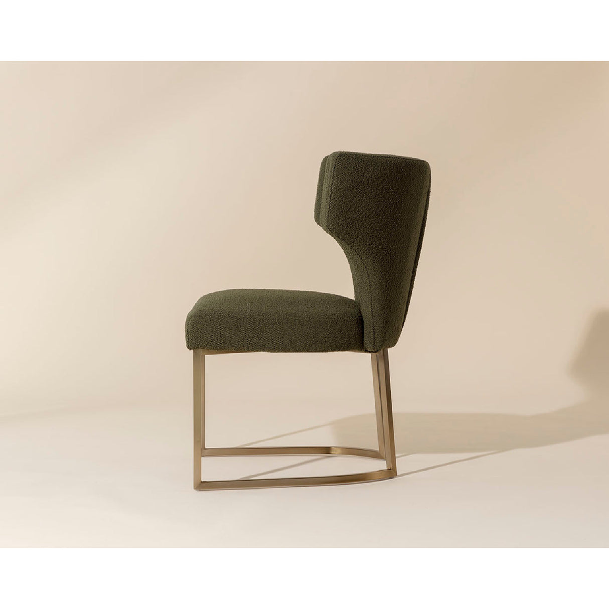 Modern European furniture - Green Wingback Dining Chair - www.oroa.com
