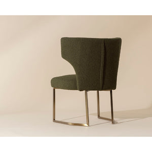 Modern European furniture - Green Wingback Dining Chair - www.oroa.com