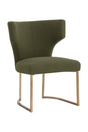 Modern European furniture - Green Wingback Dining Chair - www.oroa.com