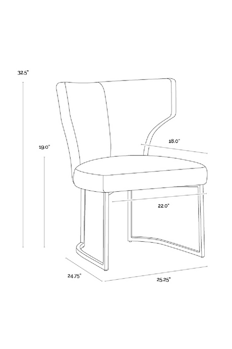 Modern European furniture - Green Wingback Dining Chair - www.oroa.com