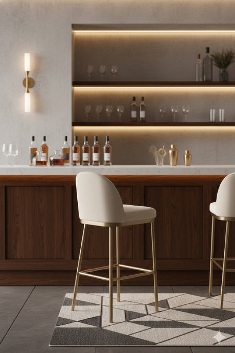 Taupe Modern Bar Stool | Splendido Lavania | Oroa.com