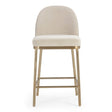 Minimalist Upholstered Counter Stool by Splendido Lavania