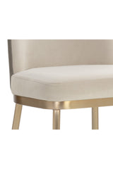 Modern European furniture - Minimalist Upholstered Counter Stool - www.oroa.com
