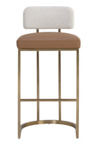 Modern European furniture - Two-Toned Low-Back Bar Stool - www.oroa.com