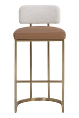 Modern European furniture - Two-Toned Low-Back Bar Stool - www.oroa.com
