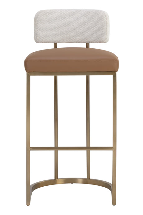 Two-Toned Low-Back Bar Stool | Splendido Larissa | Oroa.com