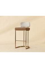 Modern European furniture - Two-Toned Low-Back Bar Stool - www.oroa.com