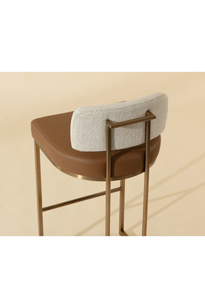 Two-Toned Low-Back Bar Stool | Splendido Larissa | Oroa.com
