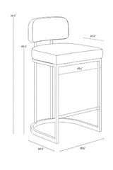Modern European furniture - Two-Toned Counter Stool - www.oroa.com