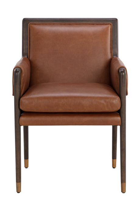Buckle Flap Leather Dining Armchair | Splendido Mauti | Oroa.com