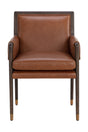 Modern European furniture - Buckle Flap Leather Dining Armchair - www.oroa.com