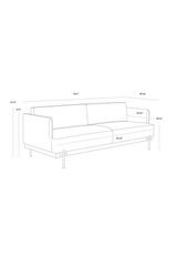 Modern European furniture - Oak Frame Boucle Sofa - www.oroa.com