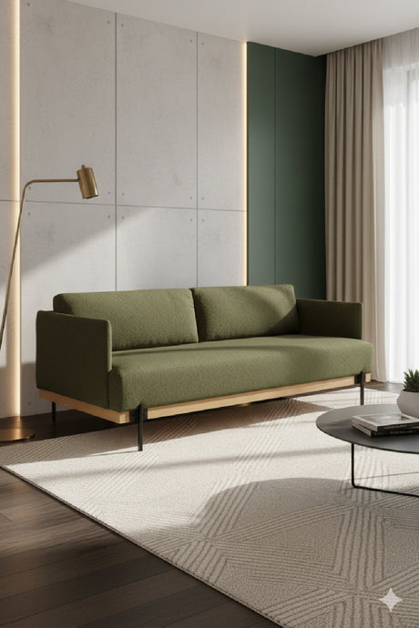 Oak Frame Boucle Sofa | Splendido Saul | Oroa.com