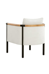 Modern European furniture - Curved Wood Frame Lounge Chair - www.oroa.com