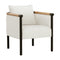 Modern European furniture - Curved Wood Frame Lounge Chair - www.oroa.com