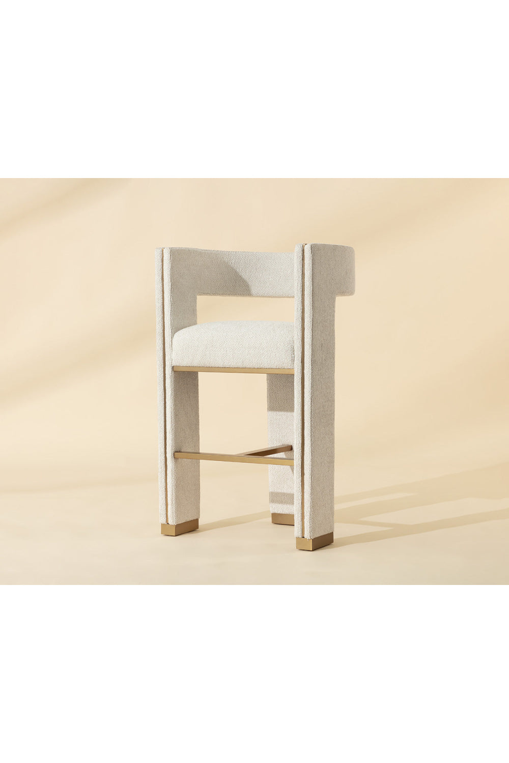 Modern European furniture - White 3-Legged Bar Stool - www.oroa.com
