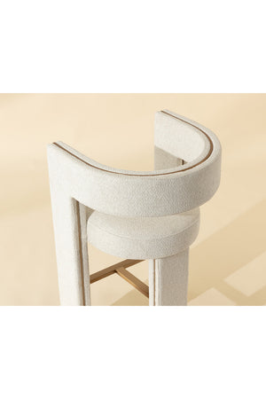 Modern European furniture - White 3-Legged Bar Stool - www.oroa.com