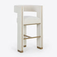 White 3-Legged Bar Stool by Splendido Adamina Barstool