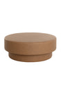 Modern European furniture - Round Leather Inspired Ottoman - www.oroa.com