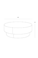 Modern European furniture - Round Leather Inspired Ottoman - www.oroa.com